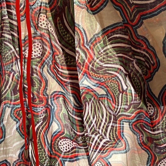 Boho Bell bottoms for Summer-colourful, lightweight, sheer cotton. - Picture 5 of 8